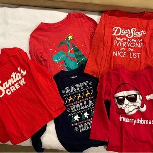 Lot of 5 Size 4T Christmas shirts! My boys are the same size…why I have so many.